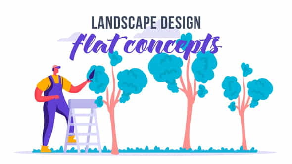 Landscape design - Flat Concept - VideoHive 33619925