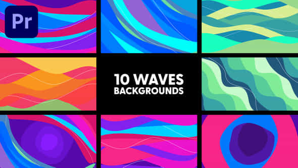 Waves Backgrounds - VideoHive 42882955