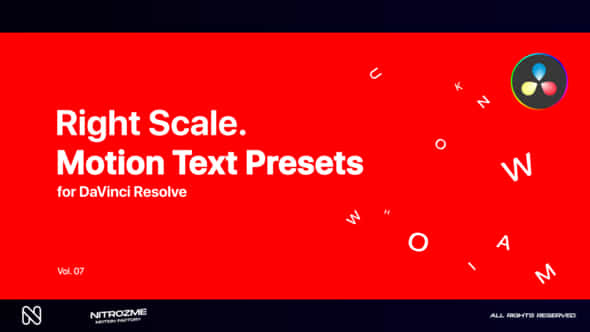 Right Scale Motion - VideoHive 47045491