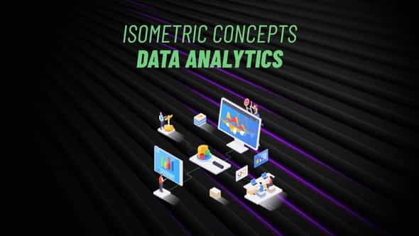 Data Analytics - Isometric Concept - VideoHive 31223536