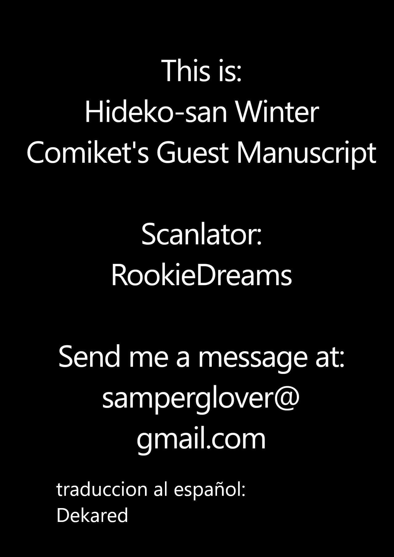 Hideko-san Winter Comikets Guest Manuscript - 7