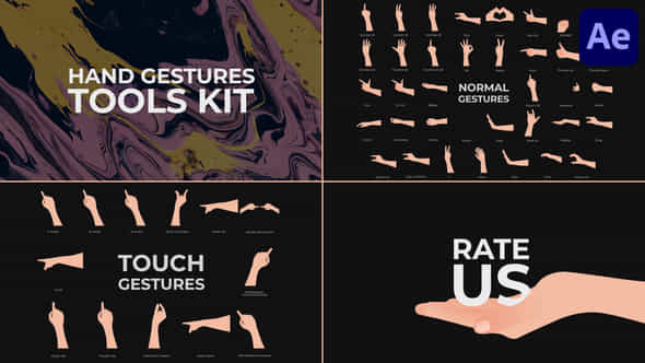 Hand Gestures Tools Kit For After Effects - VideoHive 51057917