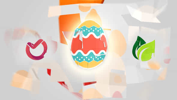 Easter Folding Logo - VideoHive 44690089