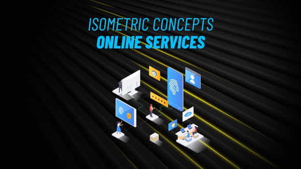 Online Service - Isometric Concept - VideoHive 31223576