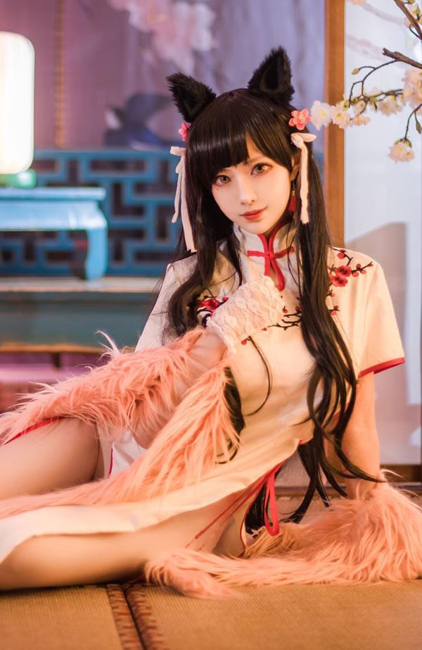 高颜值coser Shika小鹿鹿-爱宕旗袍(19)