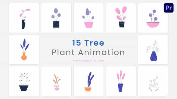 Flat Tree Plant - VideoHive 46440919