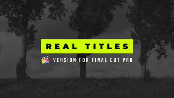 Really Titles Final Cut Pro X - VideoHive 44363434