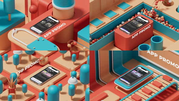 Isometric Phone Display - VideoHive 38649191