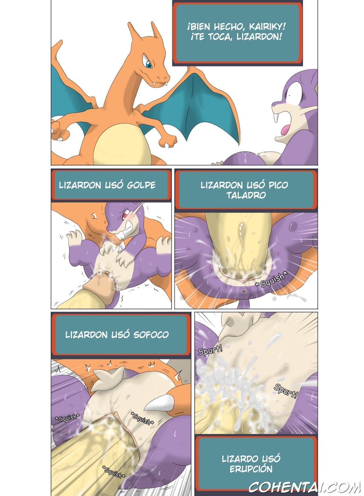 A Wild Rattata Appeared! (Pokémon) xxx comics manga porno doujin hentai español sexo Blastoise Charizard Electivire Machamp Pokémon Rattata