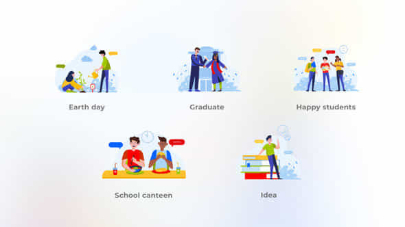 Happy Students - VideoHive 47721615