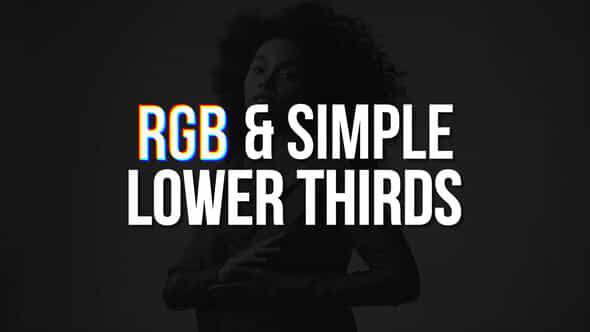 Rgb Simple Lower Thirds Mogrt - VideoHive 51000340