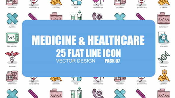 Medicine And Healthcare - Flat - VideoHive 23370393