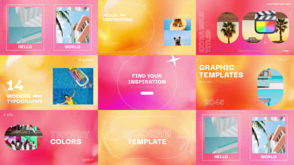 Colorful Animation Typography - VideoHive 48491650