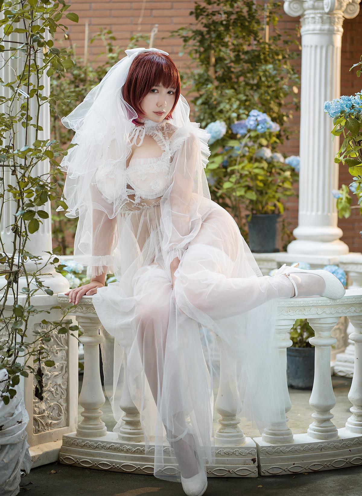 Cosplay 麻花麻花酱 黑白婚纱 Set.02(8)