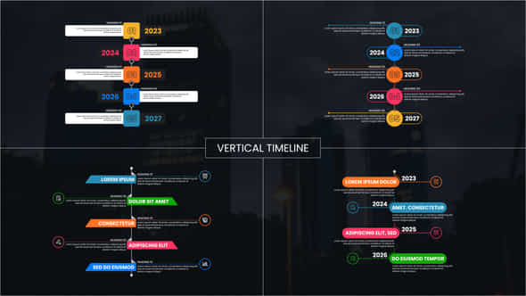 Vertical Timeline - VideoHive 55147478
