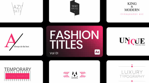 Fashion Titles 01 - VideoHive 44036836