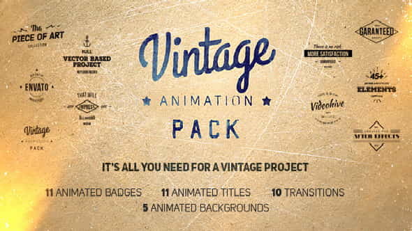 Vintage Animation Pack - VideoHive 10050370