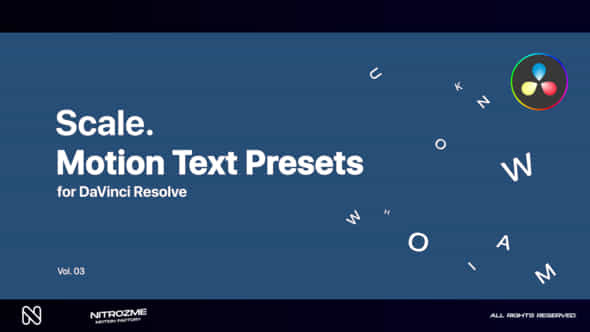 Scale Motion Text - VideoHive 46705652