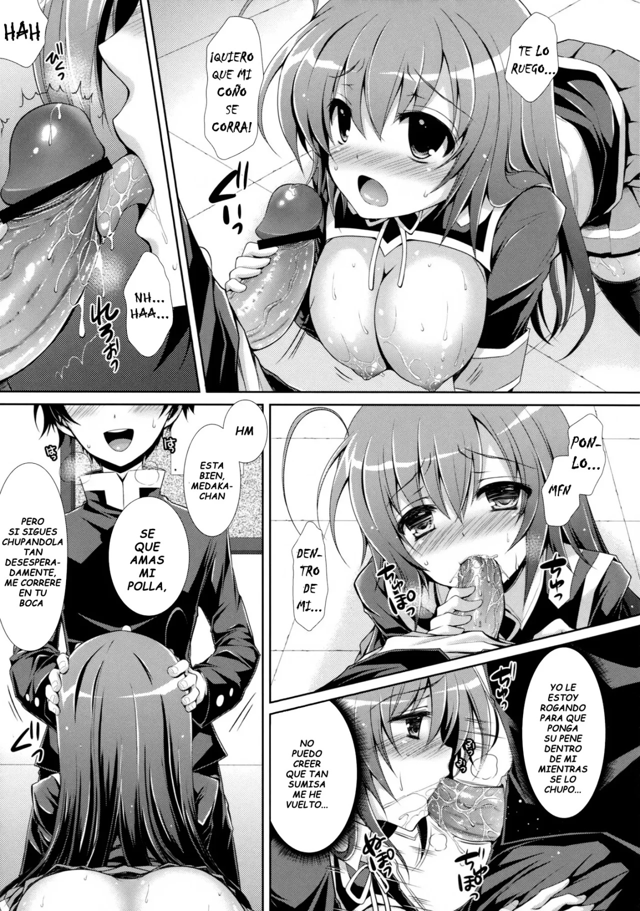 Medaka chan Sakunyuu 5 Kumagawa kun molesta a Medaka chan con un Vibrador - 12