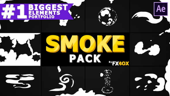 Cartoon SMOKE Elements And Transitions - VideoHive 21241950
