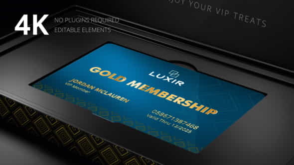 Membership Card Intro - VideoHive 37942146