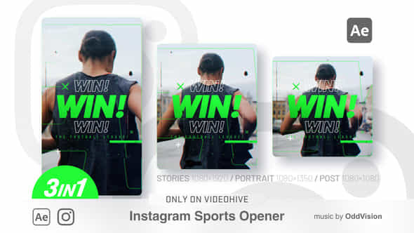 Instagram Sports Opener - VideoHive 35370486