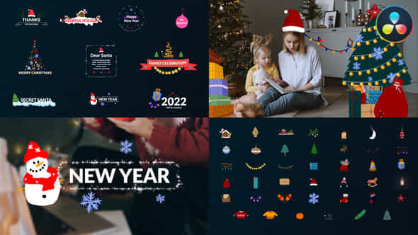 Christmas Titles And - VideoHive 40559284