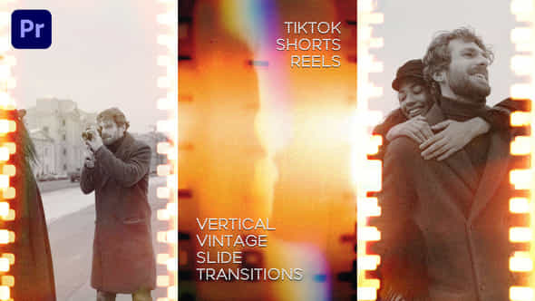 Vertical Vintage Slide Transitions Tiktok Shorts Reels - VideoHive 49457626