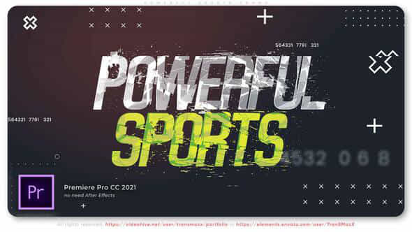 Powerful Sports Promo - VideoHive 36502931