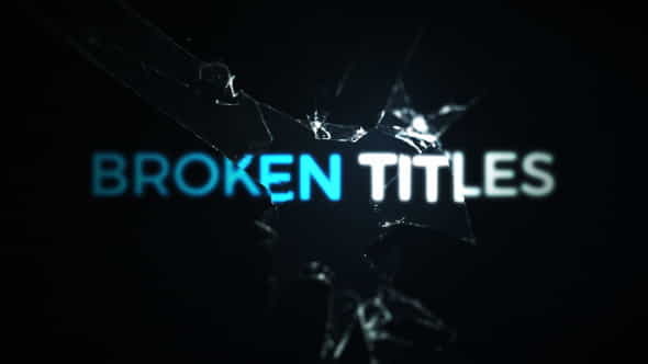 Cinematic Cracked Titles - VideoHive 20581422
