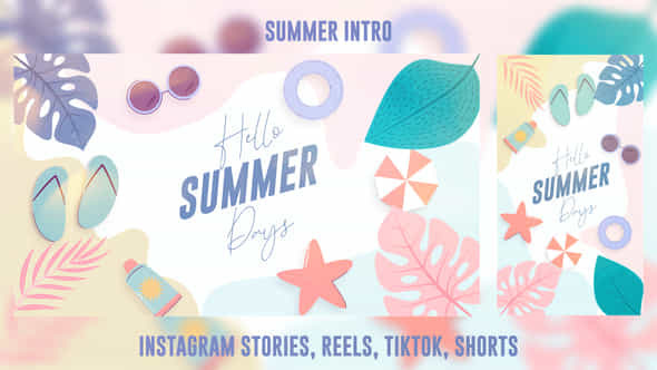 Intro Summer Intro - VideoHive 58260028