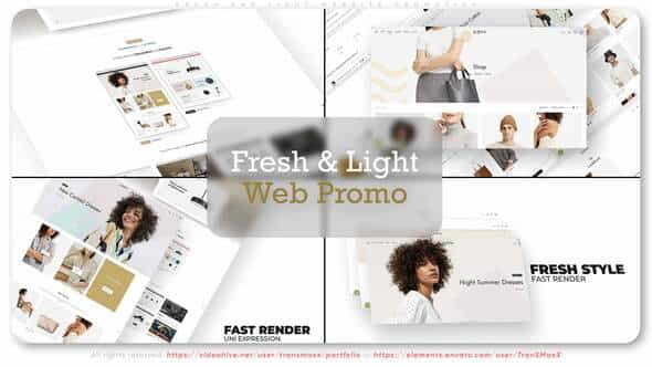 Fresh and Light Website Promotion - VideoHive 34191930