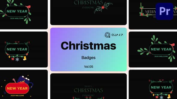 Christmas Badges For Premiere Pro Vol 05 - VideoHive 49538076