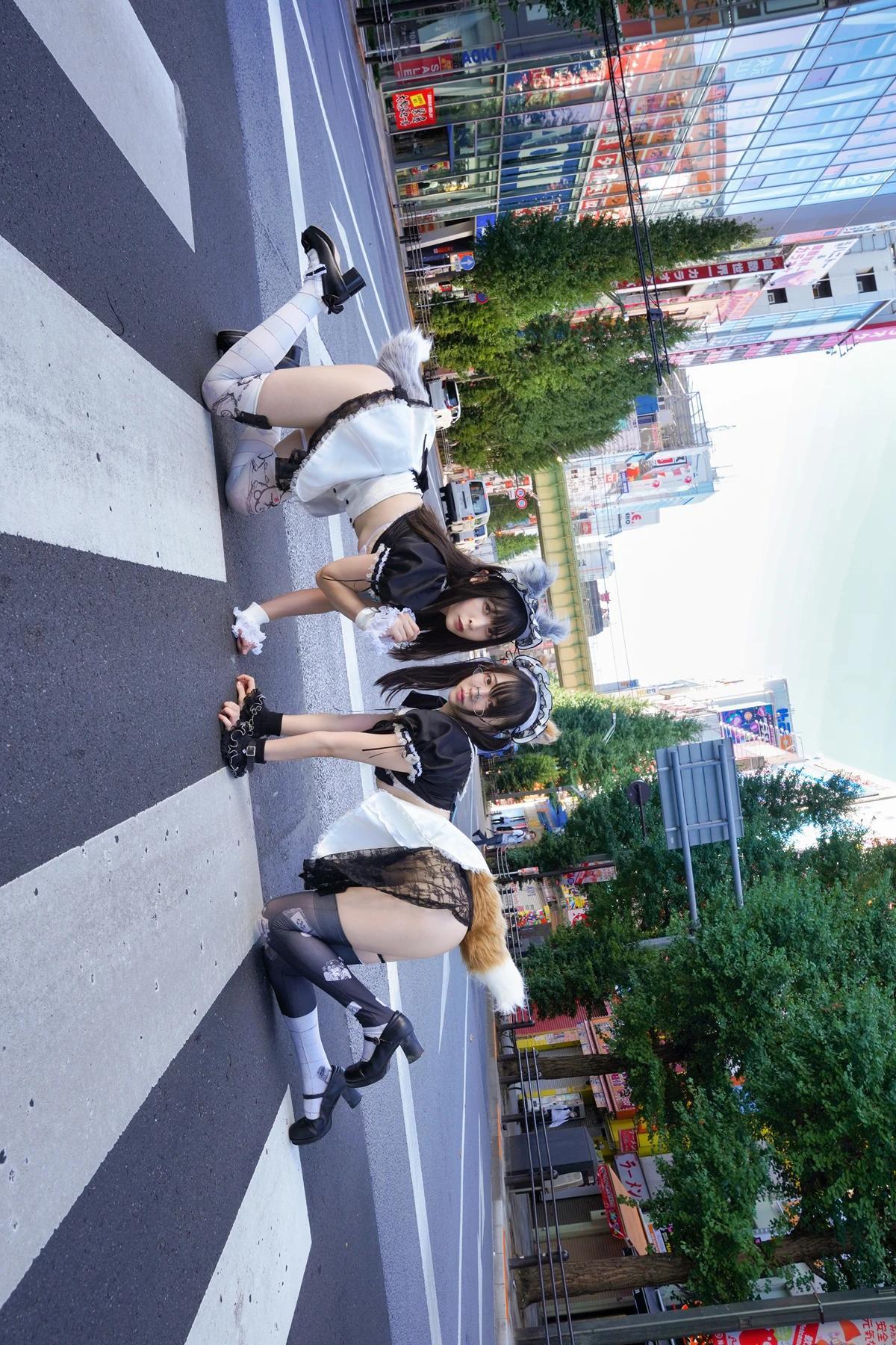 Sui Utatane うたたね翠, Mizuna Shione 水那しおね, 写真集 「野生のメイドがあらわれた！」 Set.02(5)
