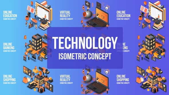Future Technology - Isometric Concept - VideoHive 25076901