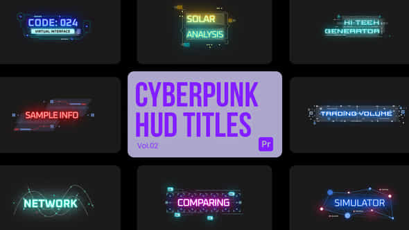 Cyberpunk Titles 02 - VideoHive 45038516