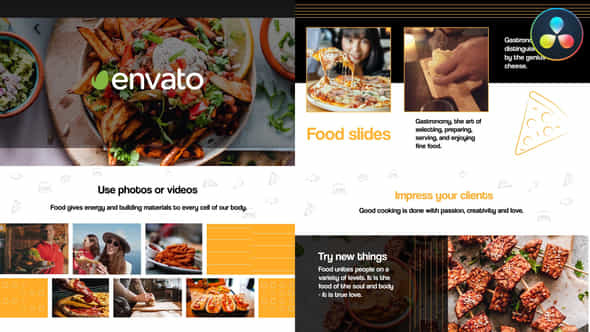 Food Promo For Davinci Resolve - VideoHive 49833092