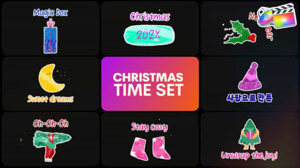 Christmas Time Set Fcpx - VideoHive 49482521