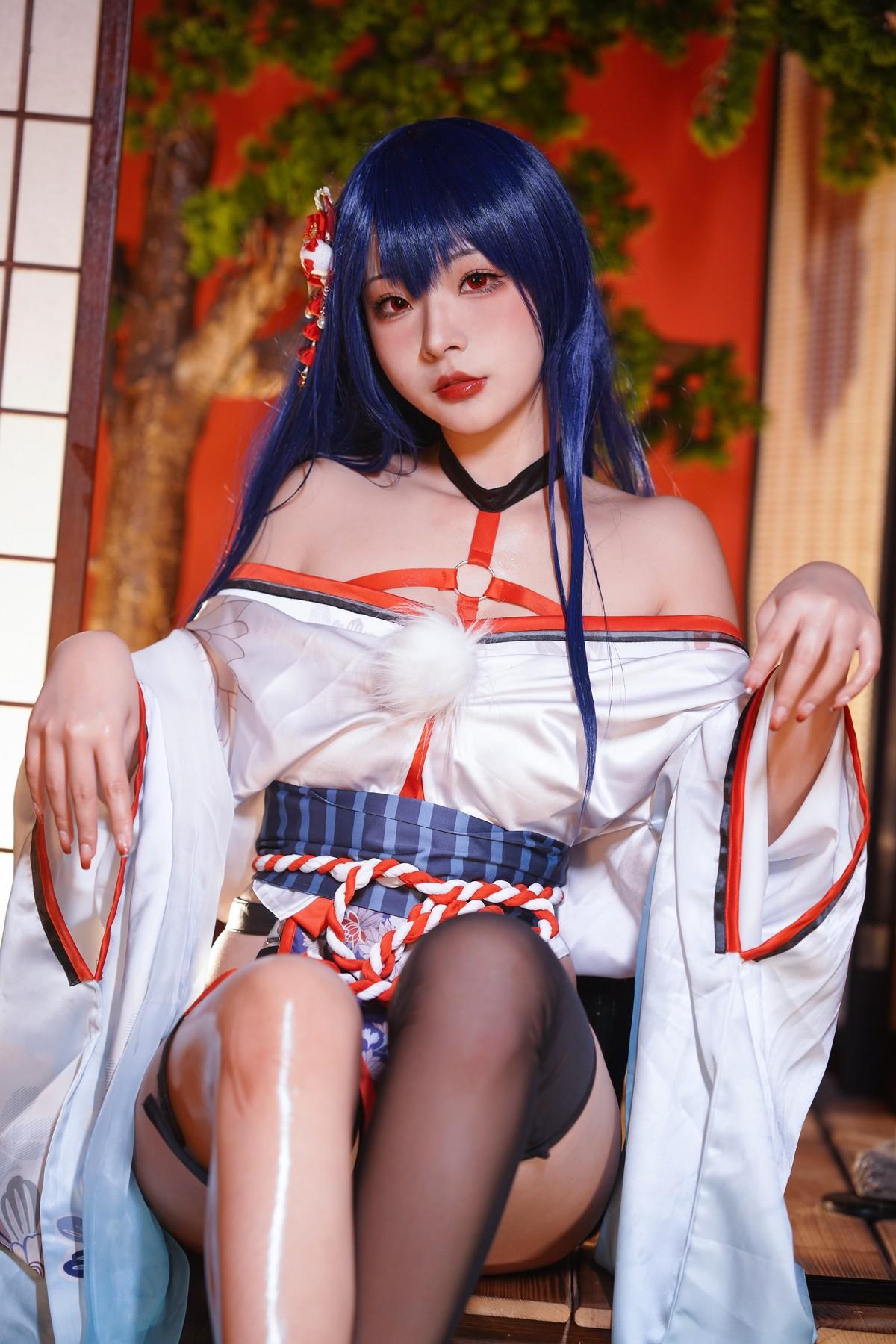 Cosplay Yuuhui玉汇 EroPhone Re 真子-和服抹油 Set.01(39)