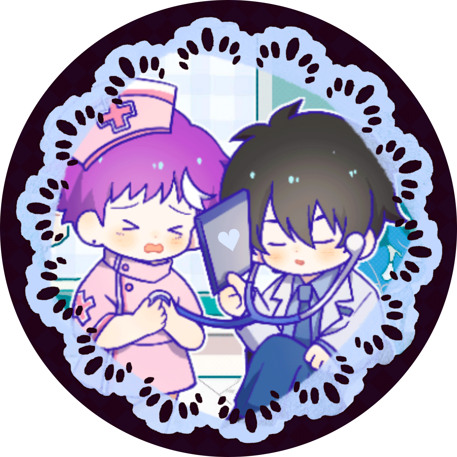 Can badge of them as doctor and nurse.