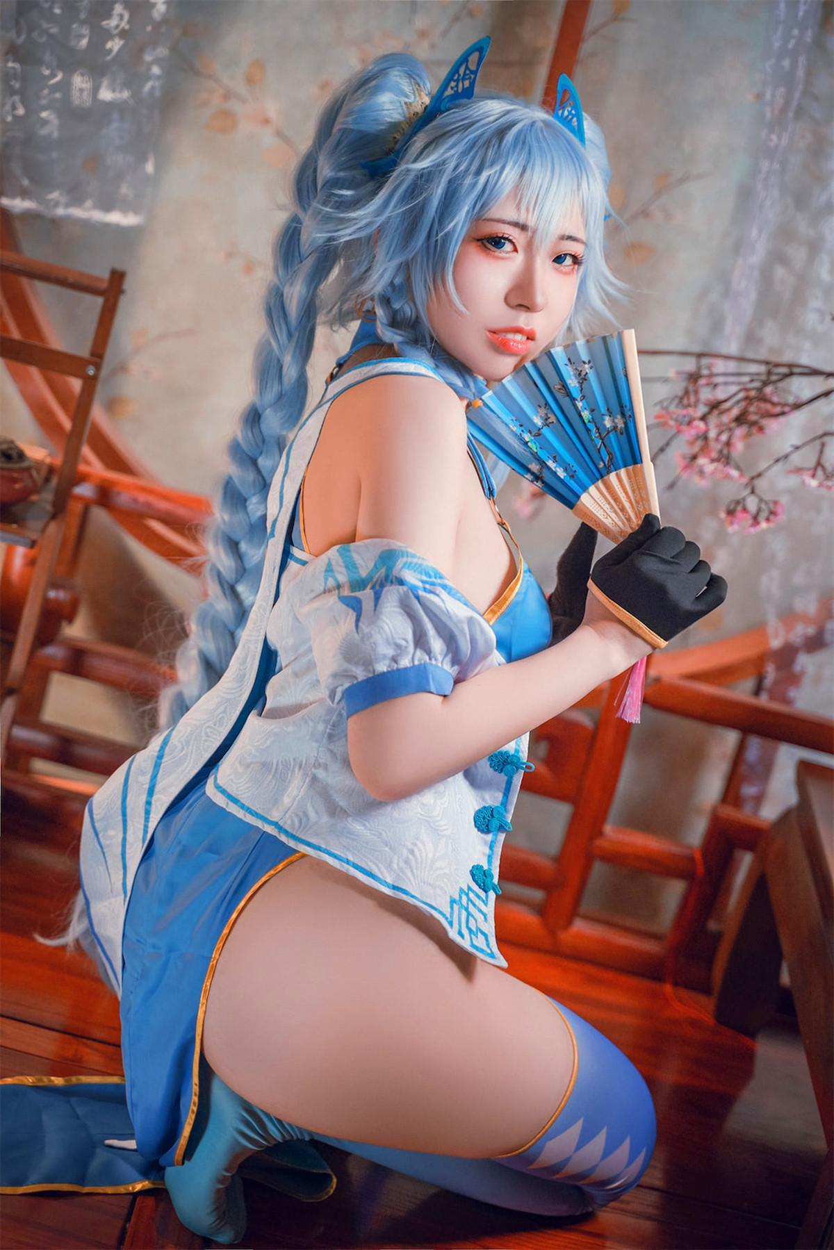 Cosplay 虎森森 少女前线 翠雀媚(35)