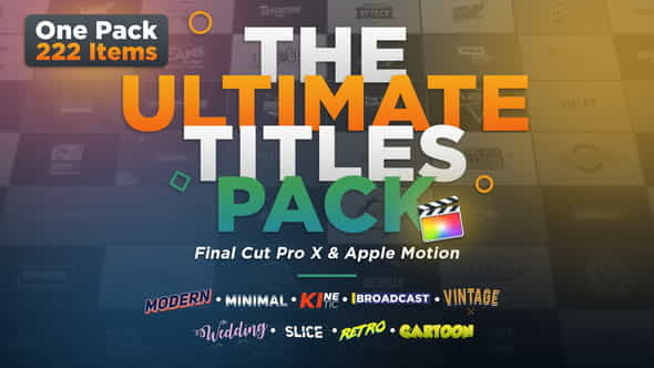 The Ultimate Titles Pack - - VideoHive 24335454