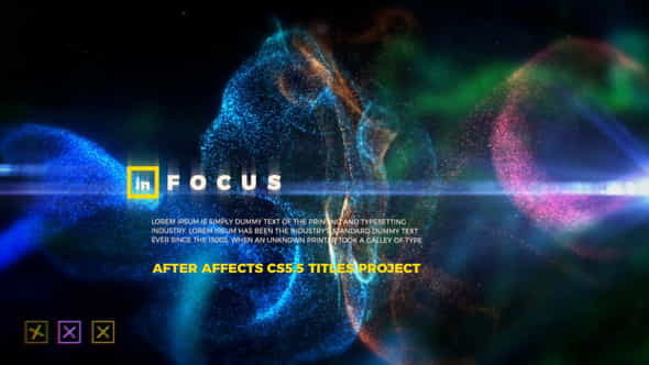 In Focus - Particle Titles | Abstract - VideoHive 23243653