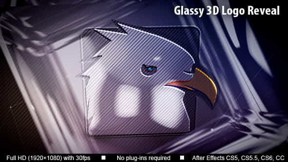 Glassy 3D Logo Reveal - VideoHive 13020165