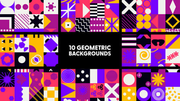 Geometric Backgrounds - VideoHive 47709905