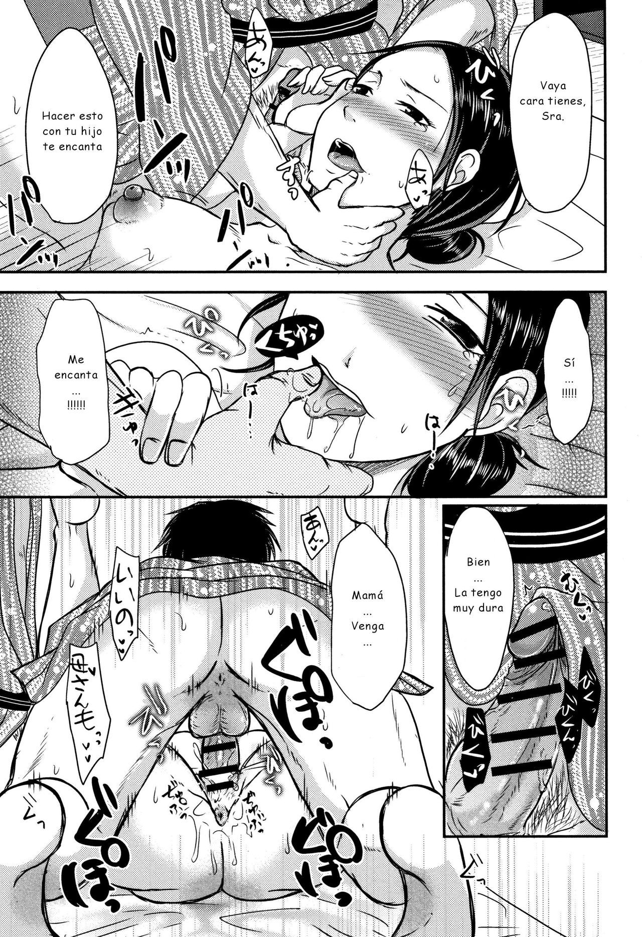[Kurogane Satsuki] Haha no Baishunyado (Uchi no Tsuma no Yarareyou) [Spanish] [joselillo]