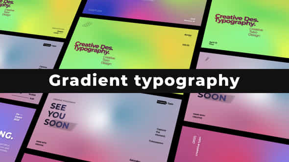 Gradient Typography - VideoHive 50434583