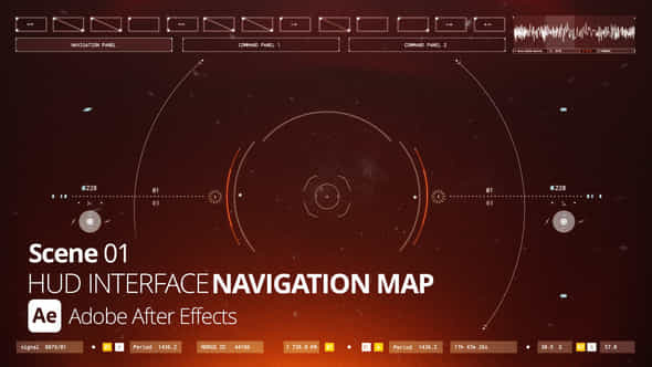 Hud Interface Navigation Map 01 Ae - VideoHive 52945780