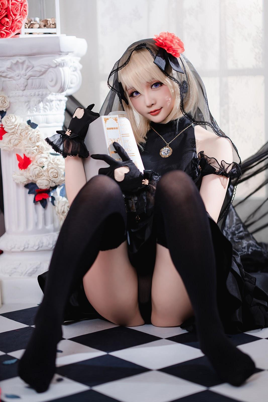 Cosplay 星之迟迟Hoshilily Z23婚纱(29)