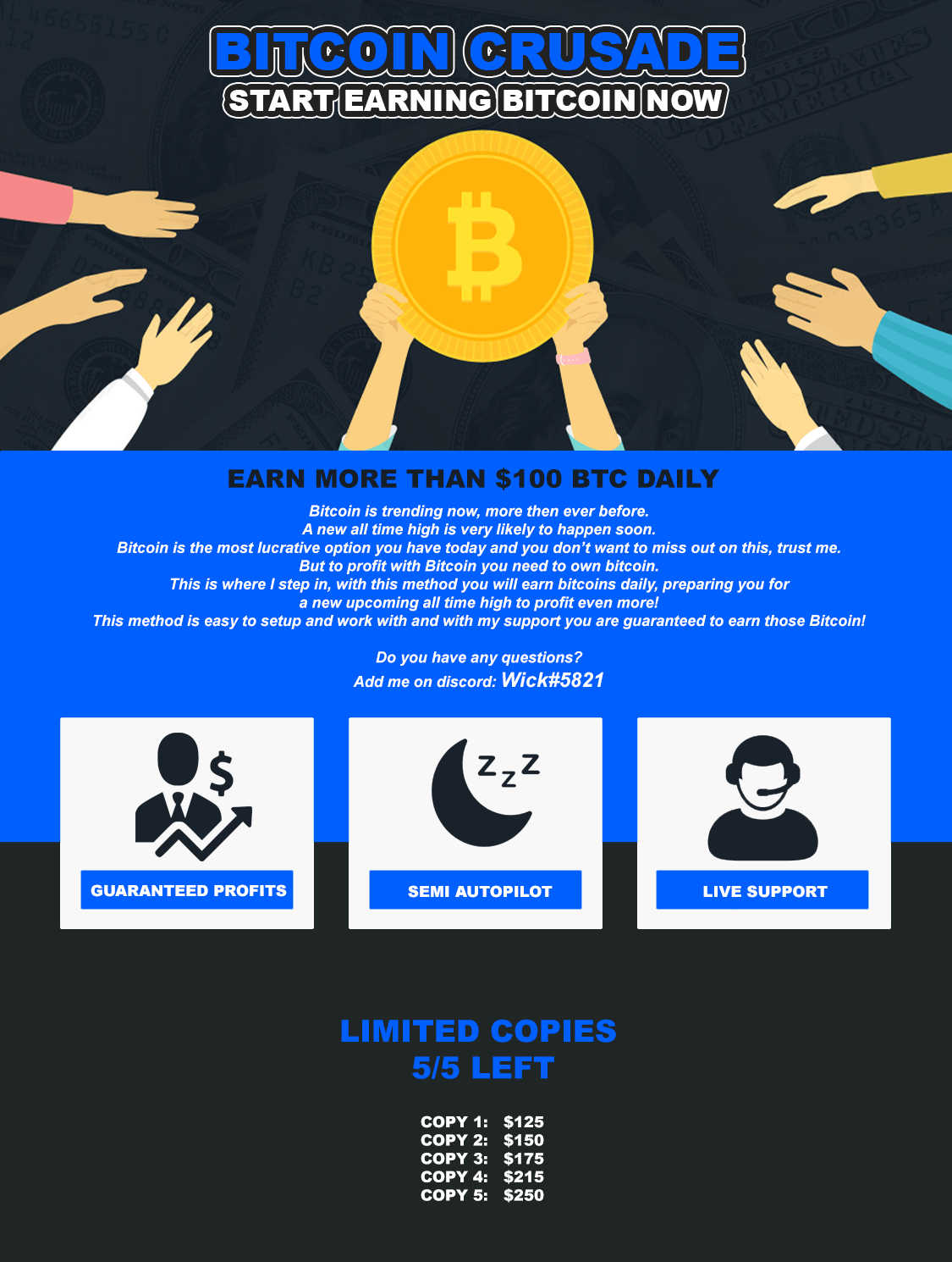 Limited Bitcoin Method Earn 100 Bitcoin Daily Full Refund - 